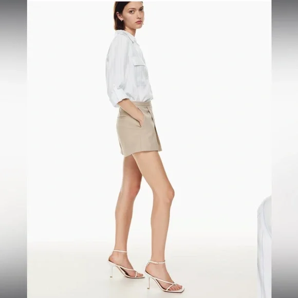 NWT Aritzia Babaton utility Seymour stripe button down shirt - Picture 4 of 13